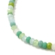 Bracciale elasticizzato con perle di vetro rotonde sfaccettate per ragazze adolescenti BJEW-JB07072-01-2