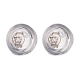 Rhodium Plated 925 Sterling Silver Ear Nuts STER-E062-01P-3