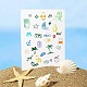 CRASPIRE Summer Beach Clear Rubber Stamps Travel Reusable Silicone Coconut Holiday Transparent Seals Stamp for Journaling Card Making Friends DIY Scrapbooking Photo Frame Album Decor 6.3 x 4.3inch DIY-WH0439-0021-5