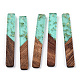 Grandes colgantes de resina transparente y madera de nogal RESI-TAC0017-03B-3