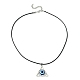 Ожерелье с подвеской из сплава и смолы для женщин NJEW-JN04563-1