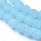 Brins de perles de verre opaque givré FGLA-G002-A02-3