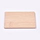 未完成の竹コースター  diyエポキシ樹脂用  長方形  バリーウッド  100x60x5mm AJEW-WH0104-61-2