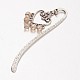 Antique Silver Alloy Electroplated Glass Bookmarks AJEW-JK00083-03-1