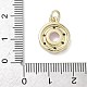 Латунные микро проложить кубического циркония подвески KK-K368-16G-4