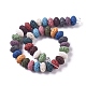 Brins de perles de pierre de lave naturelle X-G-L545-A-01-2