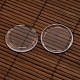 25mm Dome Clear Glass Cover & Antique Bronze Brass Brooch Setting Base Sets DIY-X0075-5