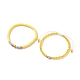 Ensemble de bracelets de perles tressées coeur BJEW-TA00056-03-4