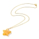 Colliers pendentif étoile en agate naturelle NJEW-JN03238-03-2