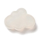 レインボー虹色メッキ樹脂カボション  キラキラ雲カボション  ホワイト  19.5x26x7.5mm X-RESI-C034-01A-2