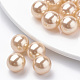 Eco-Friendly Plastic Imitation Pearl Beads MACR-S277-4mm-C13-1