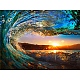 5D-Diamant-Malerei-Set „Ozeanwellen-Sonnenuntergang“ für erwachsene Anfänger PW-WG77587-01-1