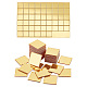 Pandahall elite 100 Uds espejo acrílico dorado pegatinas de pared AJEW-PH0004-90C-1