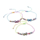 Adjustable Nylon Cord Link Bracelets BJEW-JB04943-M-1