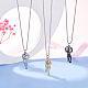 UNICRAFTALE 3Pcs 3 Colors Affectionate Hug Necklaces Pendants Charms 304 Stainless Steel Couple Hugging Pendants 37.5mm Couple Necklace Charms Friendship Gift for Birthday Christmas Valentines Day STAS-UN0037-95-5