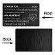 Rectangle 201 carte de portefeuille de transfert thermique vierge personnalisée en acier inoxydable DIY-WH0252-015-4