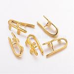 M380 Antiqued Copper Leaf Design 18mm Ice Pick Pinch Bail Jewelry Finding 2pc