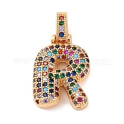 Латунные микро проложить кубического циркония подвески KK-C076-29R-G02