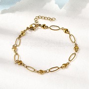 Браслеты из нержавеющей стали 304 BJEW-A044-03C-G