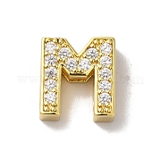 Латунные микро проложить кубического циркония бусы KK-H487-25G-13