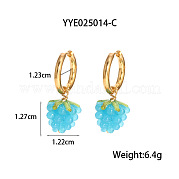 Серьги-кольца из нержавеющей стали в форме винограда ZJ1069-3