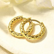 Серьги-кольца из нержавеющей стали 304 для женщин EJEW-M068-12D-G