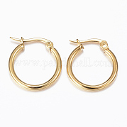 Серьги-кольца из нержавеющей стали 304 EJEW-H344-02G
