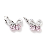 Латунные микро проложить кубического циркония подвески KK-P271-03P-D