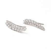 Orecchini a lobo con pavè di zirconi - BRONZALLURE - Luxury Zone