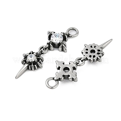 Colgantes de circonita cúbica micropavé de acero inoxidable quirúrgico 316&nbsp;X-STAS-G349-03AS-02