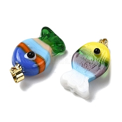 Colgantes artesanales de lampwork&nbsp;LAMP-A007-01G-05-05