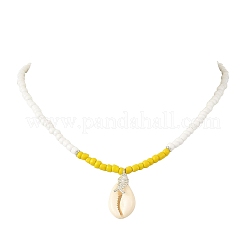 Colliers de perles de verre pour femmes&nbsp;NJEW-JN06578