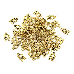 Zum Valentinstag tibetische Legierung antike goldene Charms&nbsp;GLF0299Y
