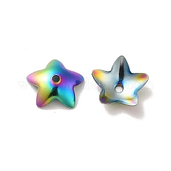Capuchon de perle en forme de fleur en acier inoxydable 304 avec placage ionique (IP)&nbsp;STAS-G127-05MC