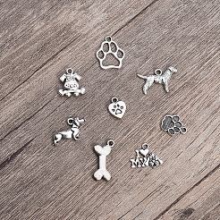 Tibetischer stil Aluminium Anhänger & Charms&nbsp;TIBEP-SC0001-09