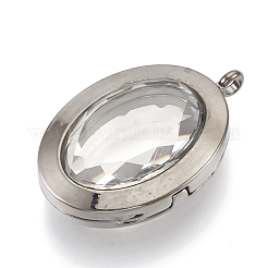 Legierung magnetische Medaillon Anhänger&nbsp;PALLOY-T052-26B