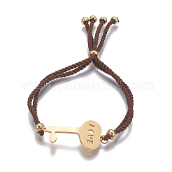 Bracciali bolo in nylon regolabile&nbsp;BJEW-F374-B