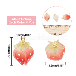 Pendenti smaltati in plastica 12 pz 3 colori&nbsp;KY-DC0001-10