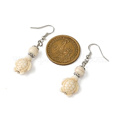 Seestern- und Schildkröten-Set aus synthetischen türkisfarbenen Perlen&nbsp;SJEW-JS01311-01