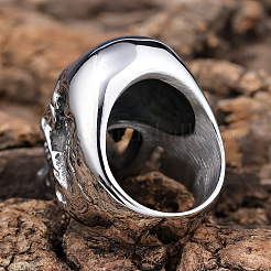 Totenkopf 304 Edelstahl Fingerringe für Männer&nbsp;FS-WGF2445-01