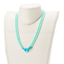 Collane a catena acriliche personalizzate&nbsp;NJEW-JN03515-06