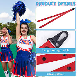 1 Stück Pom-Pom-Haltergurte aus Polyester für Cheerleading-Zubehör&nbsp;AJEW-CN0003-09