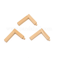 Piédestal d'affichage de boule de cristal en bois&nbsp;ODIS-WH0010-37A