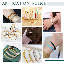1 bracelet rainuré en acier inoxydable&nbsp;STAS-UN0042-50B-P