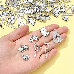 100 pz 12 stili pendenti in lega di zinco in stile tibetano&nbsp;TIBEP-FS0001-39