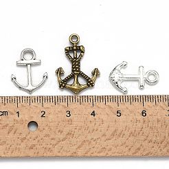 Pendentifs en alliage de style tibétain sur le thème nautique&nbsp;TIBEP-MSMC021-07M