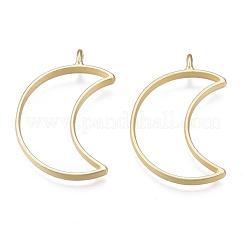 Colgantes de bisel de espalda abierta de chapado en rack de estilo mate&nbsp;PALLOY-S047-39C-FF