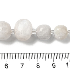 Natürlichen weißen Mondstein Perlen Stränge&nbsp;G-Q169-E08-01