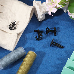 4 paire de boutons de manchette en alliage&nbsp;FIND-CA0011-40EB