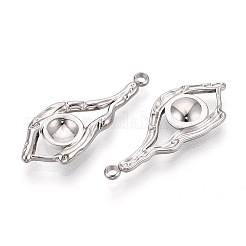 Cabochon pendenti in acciaio inossidabile 304&nbsp;LS-STAS-T065-92P